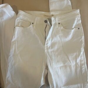 Levi 721 High Rise Super Skinny White Jeans